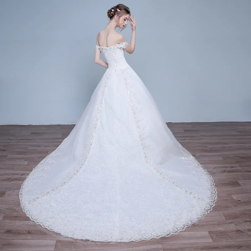 Vivian's Bridal 2018 летнее модное свадебное платье принцессы кружевное длиной до пола