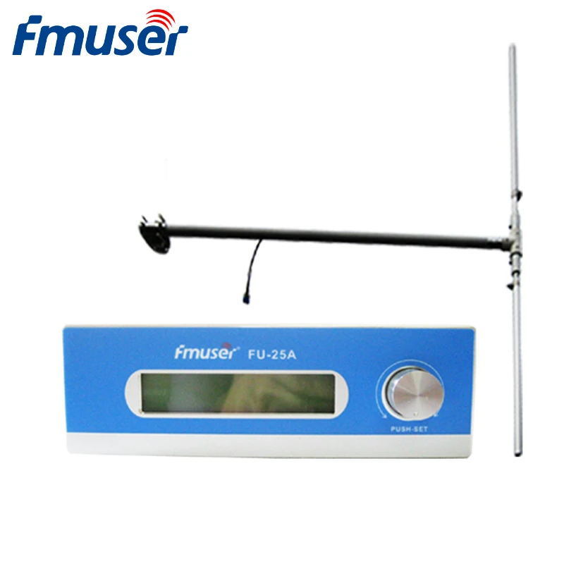 FMUSER FU 25A 25 Вт дальнего радиуса FM трансмиттер вещания + 1/2 волновая дипольная
