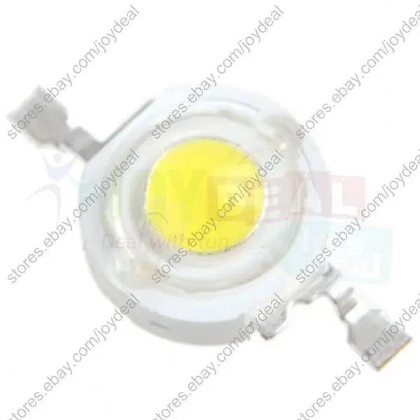

1W White High Power LED Bead Emitter DC3.2-3.8V 350mA 100-110LM 6500-7000K without base