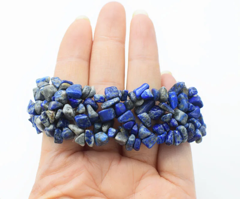 

Lapis blue baroque bracelet 7.5inch wholesale beads FPPJ nature