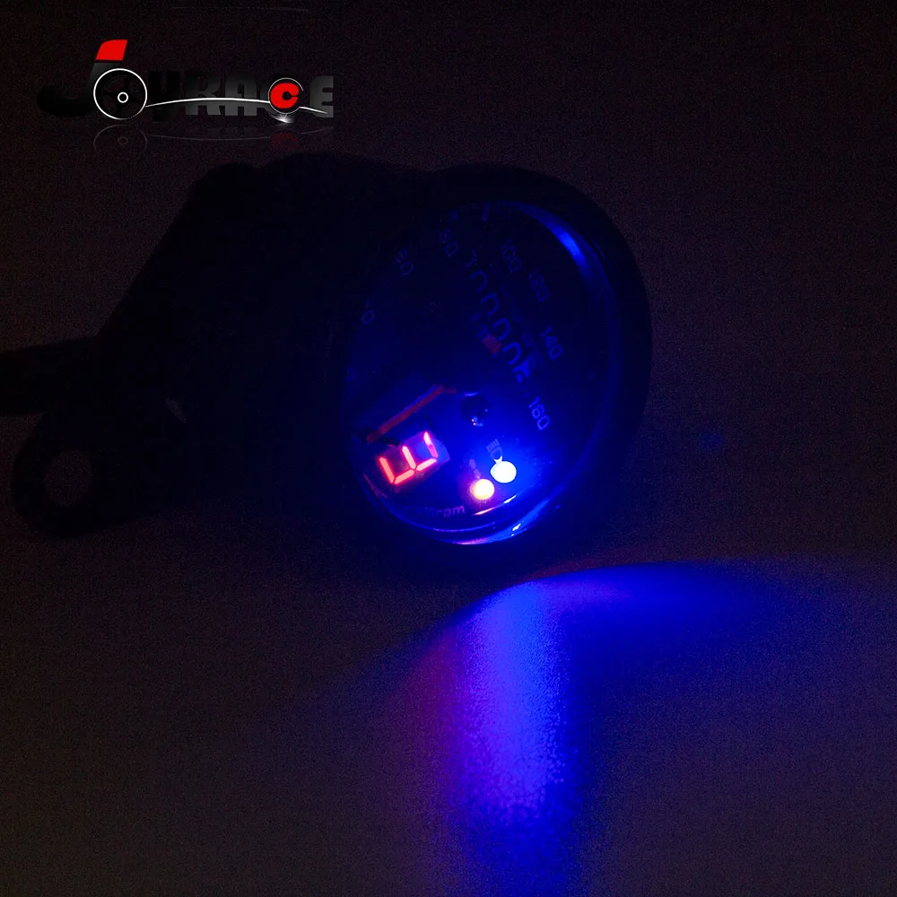 Мотоцикл двойной одометр KMH Спидометр с светодиодный подсветкой сигнала|gauge