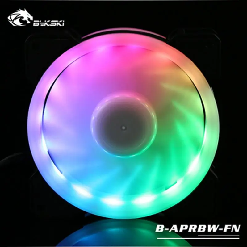 Bykski B-APRGB-FN, B-APRBW-FN Halo fan Symphony RGB, RBW 12 см 5 в 12 В светодиодный светильник меняющий цвет вентилятор водяного охлаждения компьютера Colin