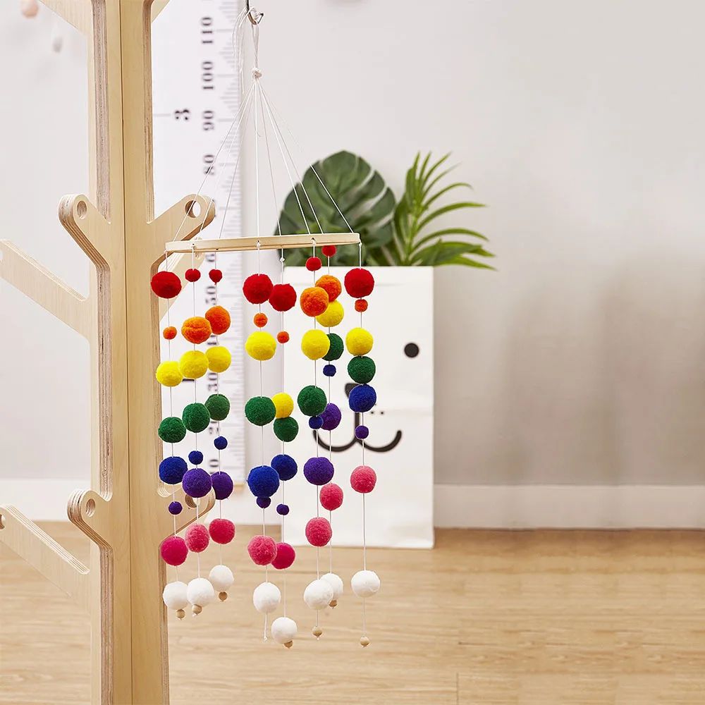 Детские деревянные колокольчики погремушки игрушки колокольчик плюшевые бусины