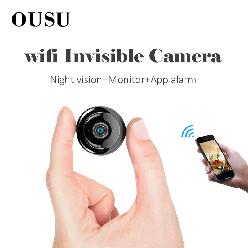 OUSU невидимая IP камера wifi мини CCTV Беспроводная onvif инфракрасное ночное видение
