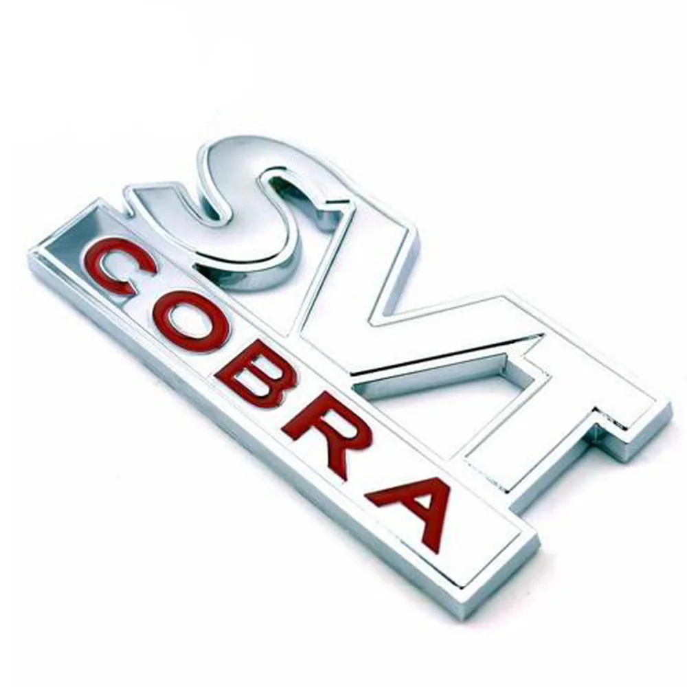 Забавная наклейка для автомобилей 3D металлический SVT COBRA автомобиля стикер