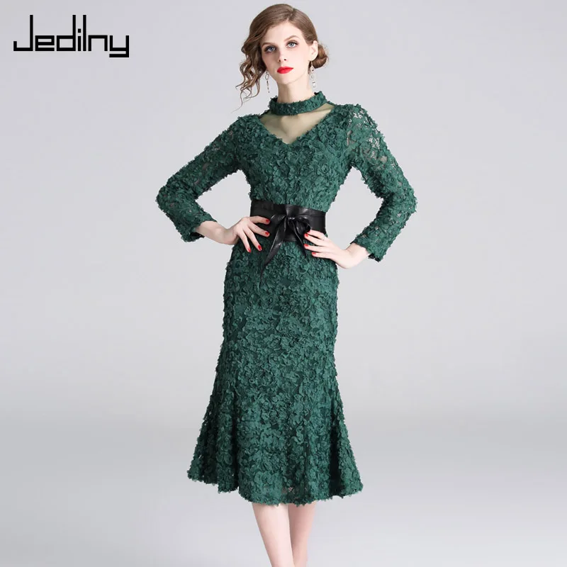 Повседневное Для женщин Bodycon платье 2019 со стоячим воротником одноцветное с