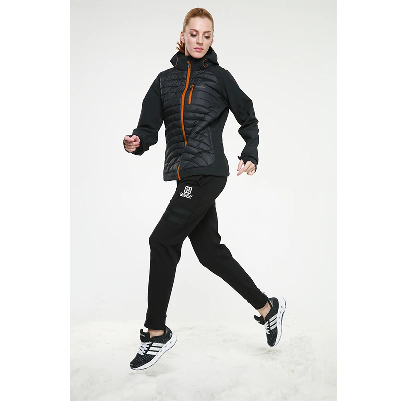 Женская зимняя спортивная мягкая куртка Detector уличная ветрозащитная