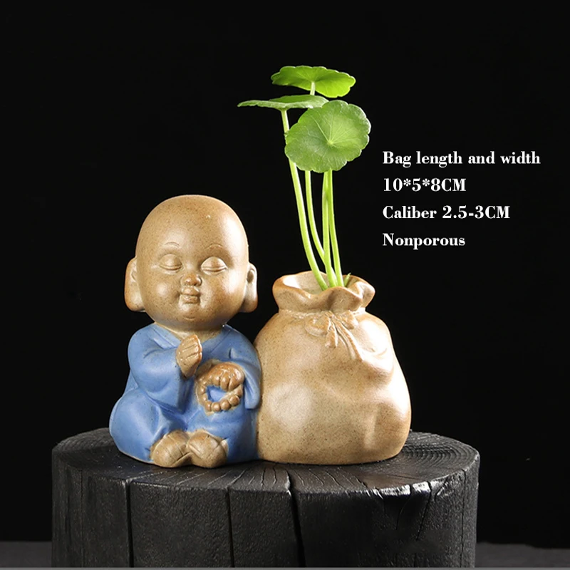 Китайская Ваза монах Комнатные цветы семена бонсай керамический горшок Terra Cotta
