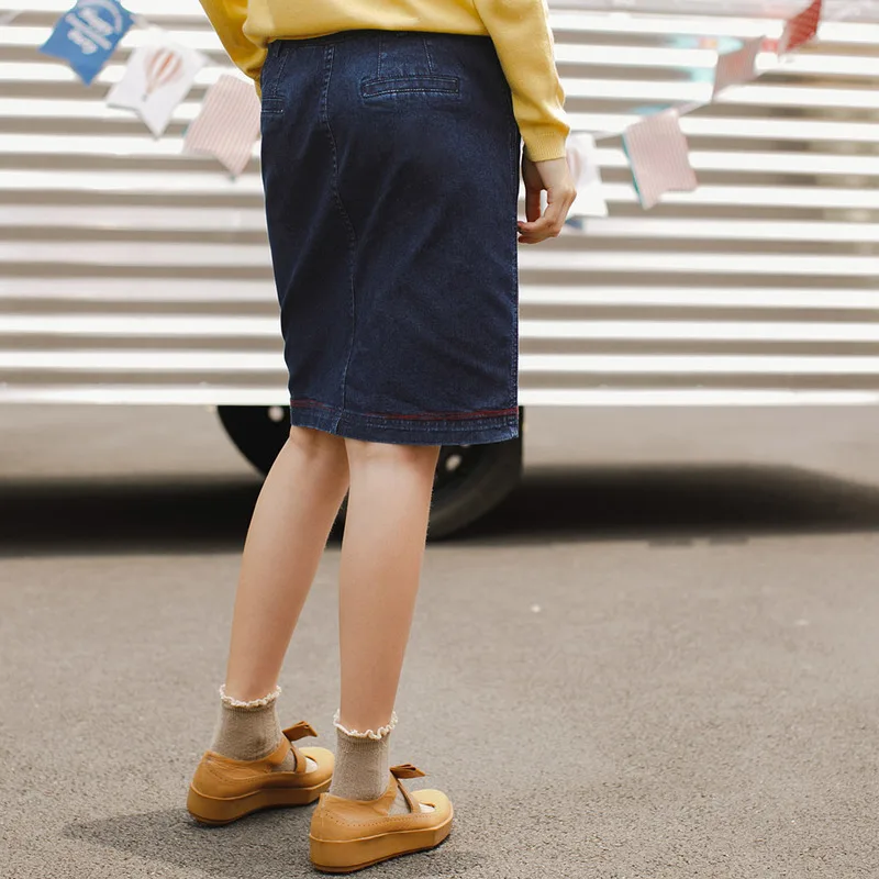 Женская Осенняя юбка INMAN НОВАЯ тонкая ковбойская облегающая на пуговицах|bust