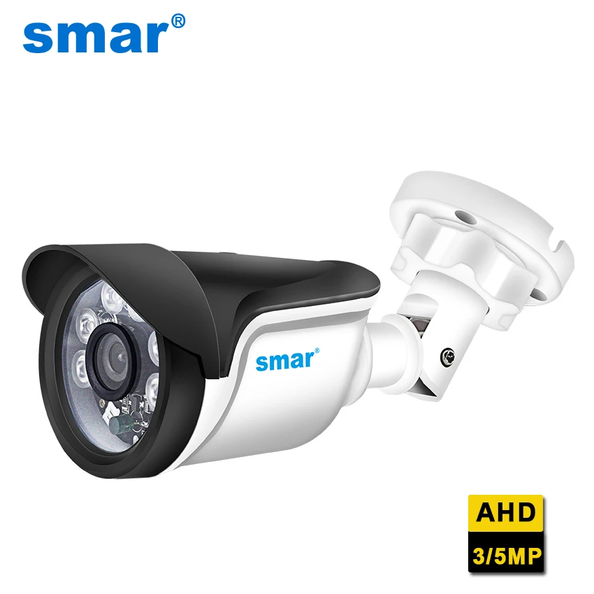 Smновая супер HD 3MP/5MP AHD камера водонепроницаемая 6* Nano IR LEDS камера безопасности AHDH система видеонаблюдения с кронштейном