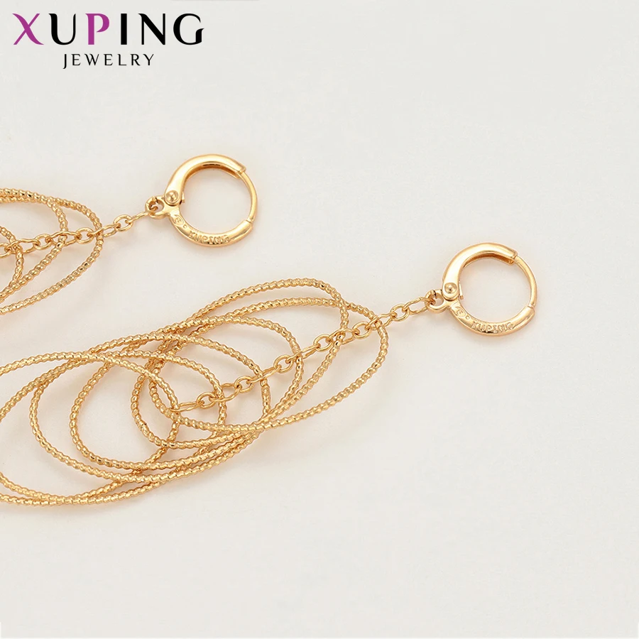 Xuping модные динамические Серьги Позолоченные ювелирные изделия большая акция для
