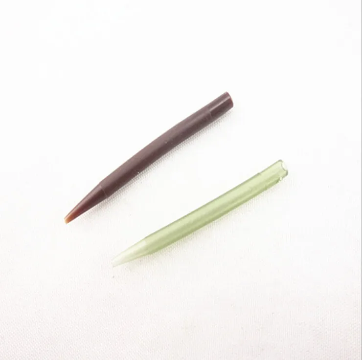 

100pcs Carp Fishing Swivel Connector Anti-tangle Sleeves Carp Fishing 40mm/54mm Tube Green Brown Saltwater Freshwater PRO BEROS