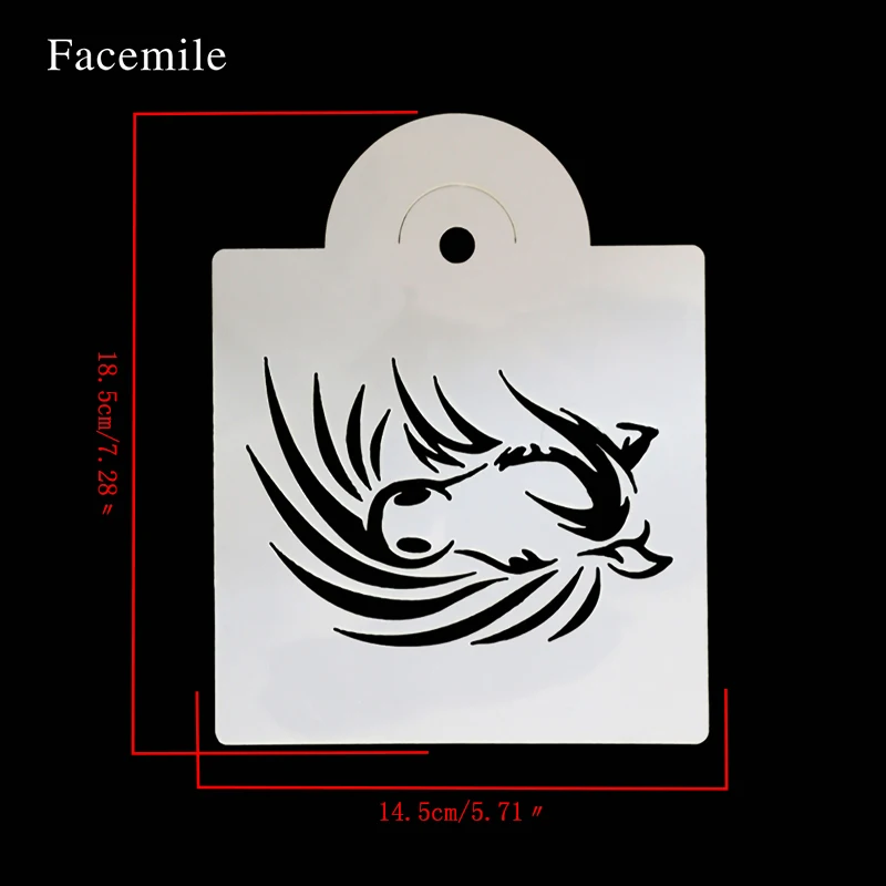 Facemile 15x19 см Торт plastic пластиковые розы печенье Airbrushin трафарет для украшения торта