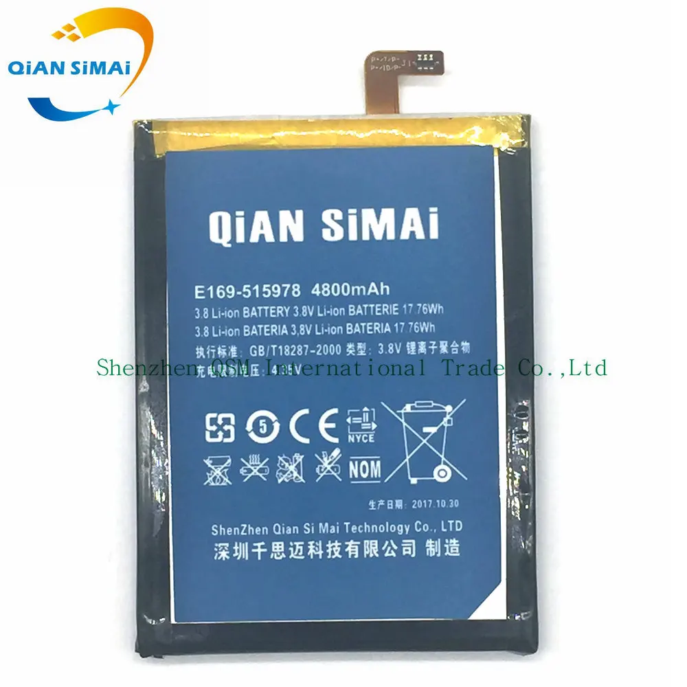 Новый 100% Высокое качество E169 515978 E169515978 4800mAh аккумулятор для ZTE Blade X3 Q519T D2 A452