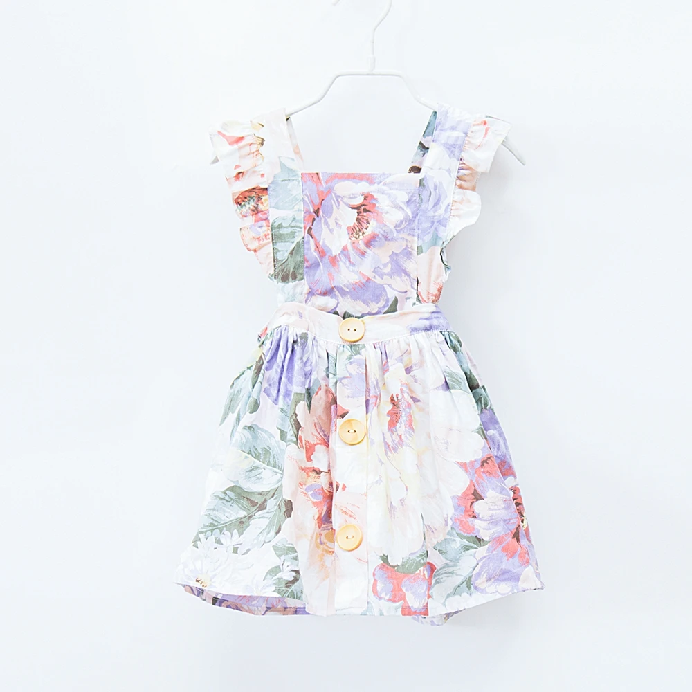 ShiJ floral button 3in1 pinny baby girl dress | Детская одежда и обувь