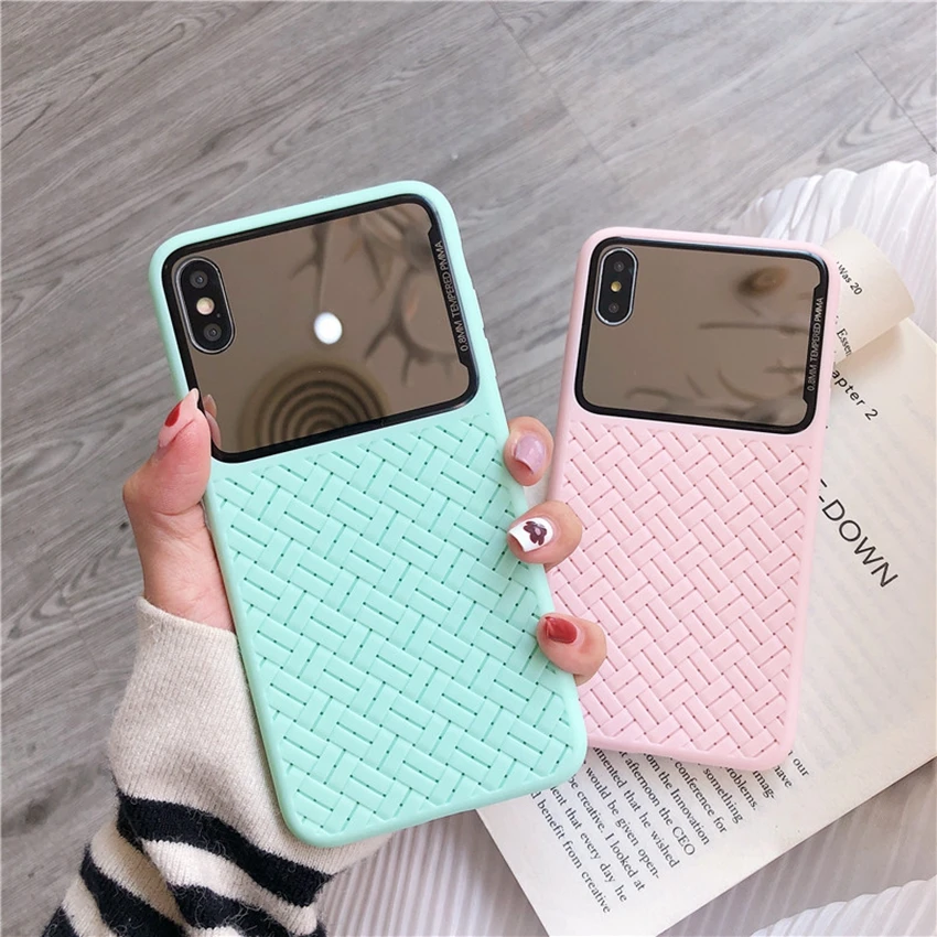 Модные сетчатые мягкие чехлы с узором для iPhone XS Max XR X чехол iphone 7 6 6s 6plus 8 8Plus