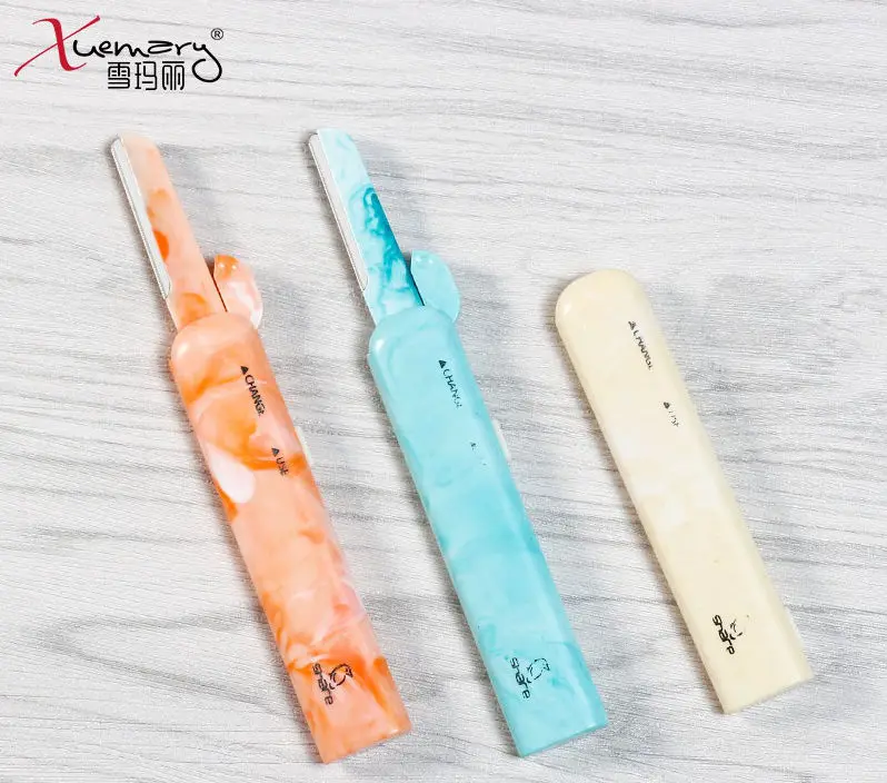 Xuemali Professional Makeup Beauty Face &ampEyebrow Hair Removal Safety Razor Trimmer Colorful EyebrowTrimmers Tool | Красота и
