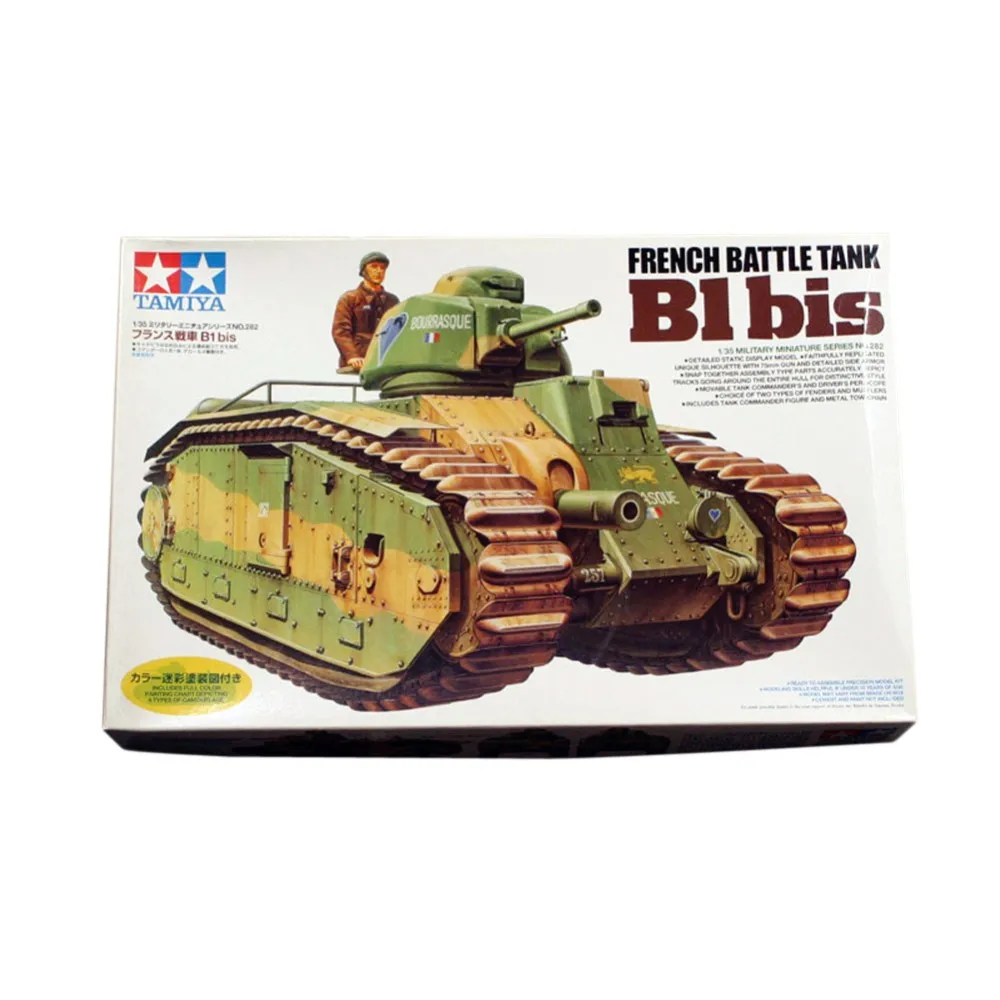 Tamiya 35282 1/35 французский боевой танк B1 бис Военная сборка AFV модель строительные