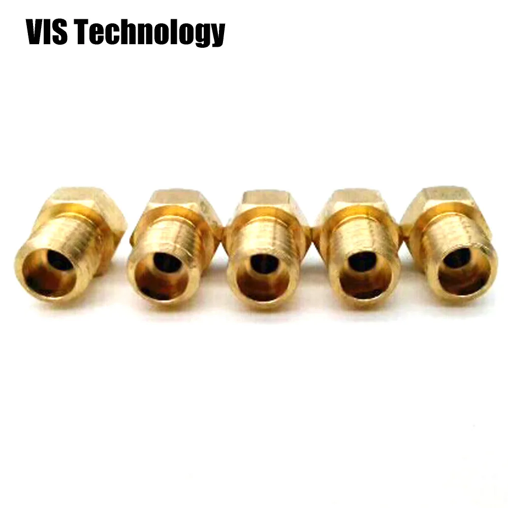 Новый дизайн! 5 шт./лот 3d принтер сопло MK8/V6 advoid leackage 0 4 мм для 1 75 нити V6 V5 Hotend MK8