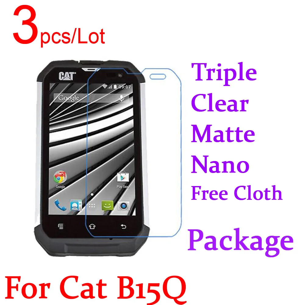 

Ультрапрозрачная матовая нано-пленка защитное покрытие ЖК-экрана для Cat B15Q B30, 3 шт. в посылка