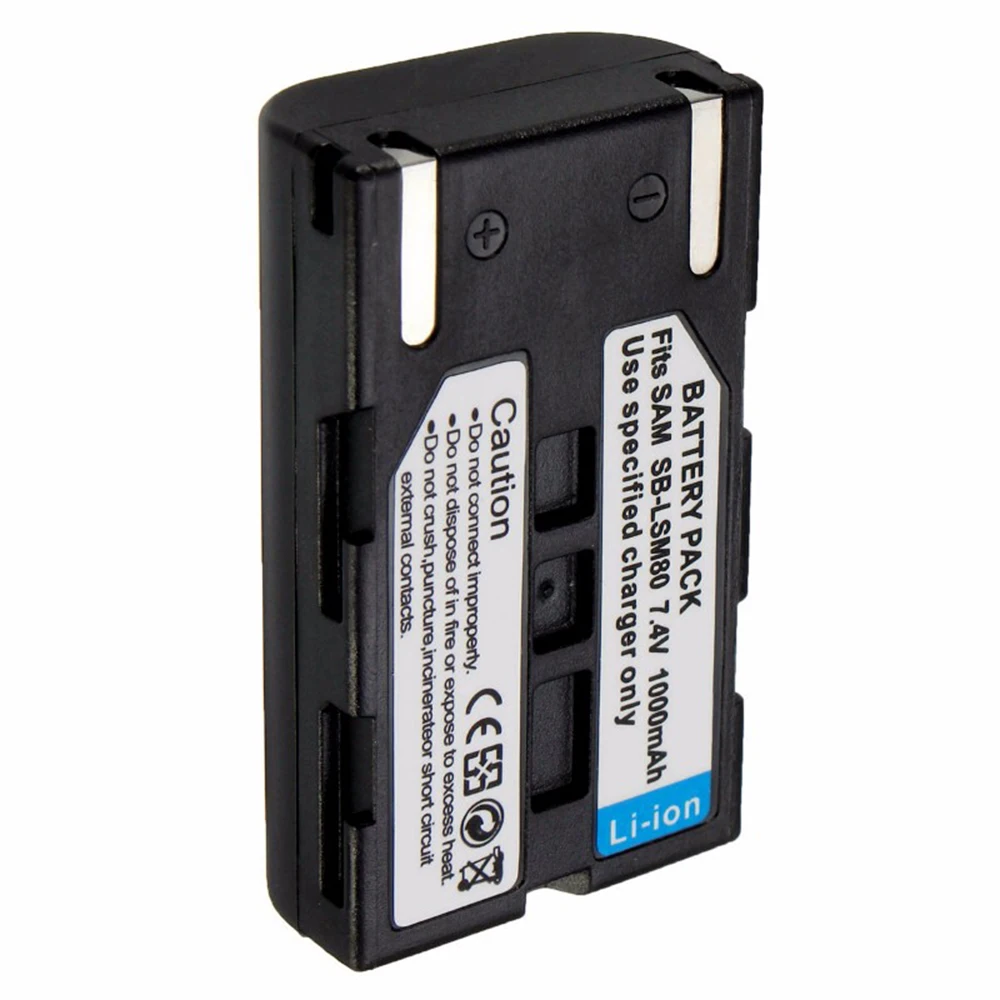 2 шт./лот 7 4 В 1000 мАч фотовспышка USB LSM80 SBLSM80 сменная батарея для камеры SAMSUNG