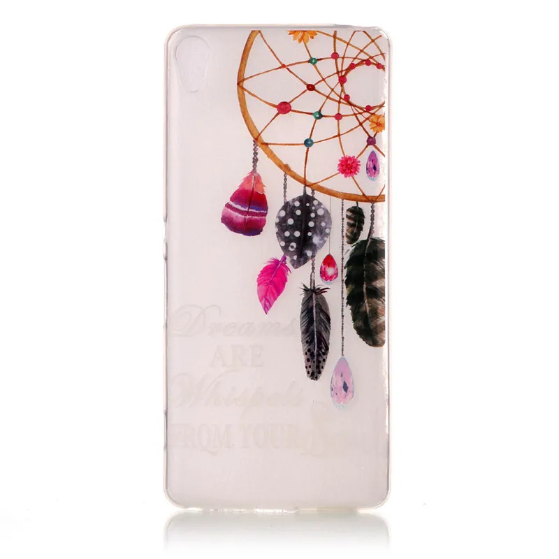 For Sony Xperia XA Dual F3112 Transparent Case Cute Animal Flower Silicone TPU Gel Back Cover for F3111 F3113 F3116 |