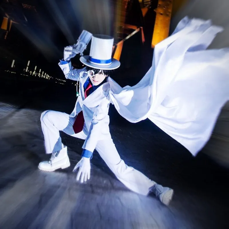 Кайто Кид KID Phantom подойдет косплей костюм в японском стиле аниме Детектив Конан