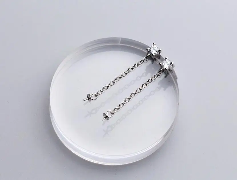 S92 твердая нить из стерлингового серебра SIL резьба по линии висячие серьги