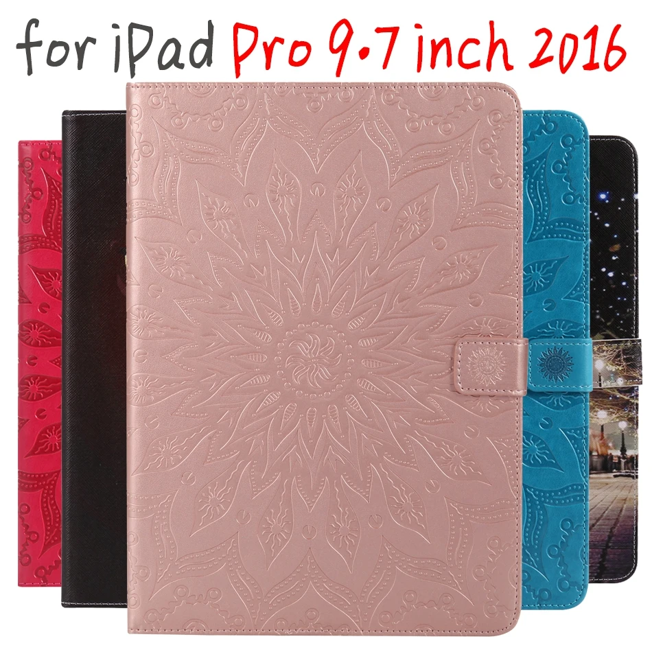 Для iPad Pro 9 7 чехол авто сна Стенд клип Флип Бумажник Защитный книга оболочки A1673 A1674