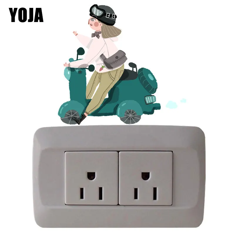YOJA A Fresh Girl езда Электрический Декор переключатель настенный стикер комната