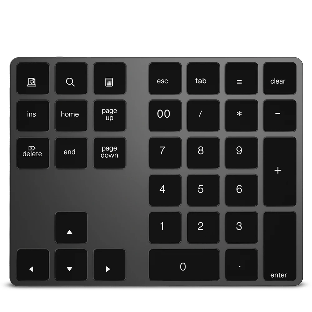 Aluminum Wireless Mini Keypads Numeric keypad BT Pad 34 Keys External Number Shortcut Keyboard | Компьютеры и офис