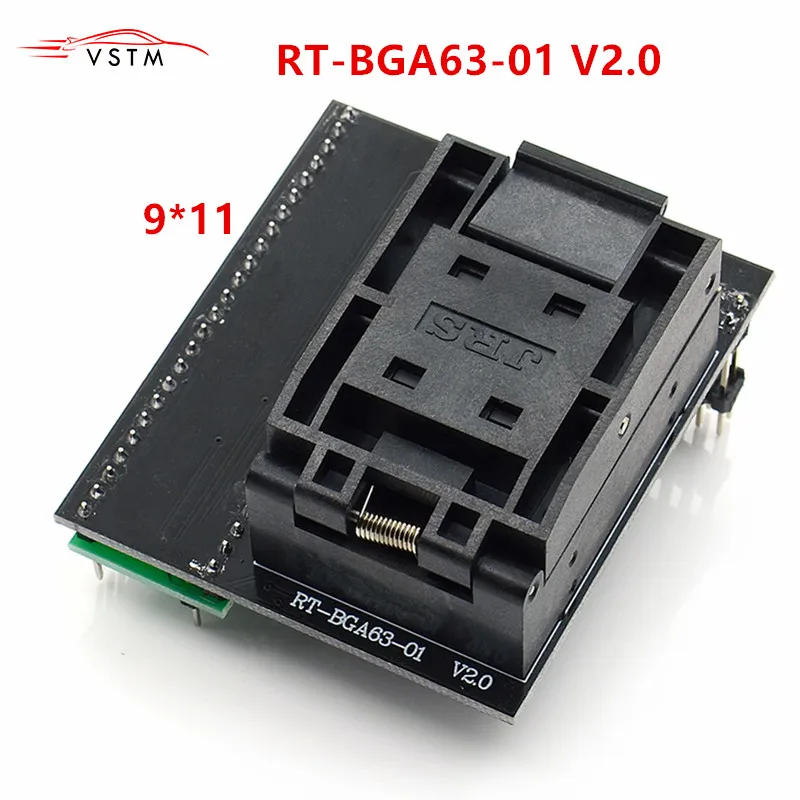 BGA63 Adapter for RT809H Programmer Socket RT-BGA63-01 V2.0 0.8MM Limiter Frame 9x11mm | Автомобили и мотоциклы