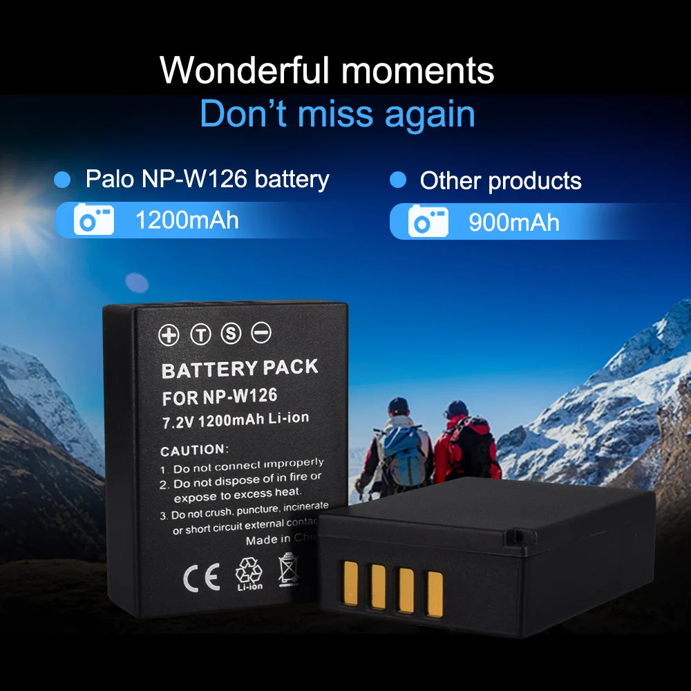 4 шт. 1200 мАч NP-W126 NP W126 NPW126 батареи и LCD двойное зарядное устройство для Fujifilm FinePix HS30EXR