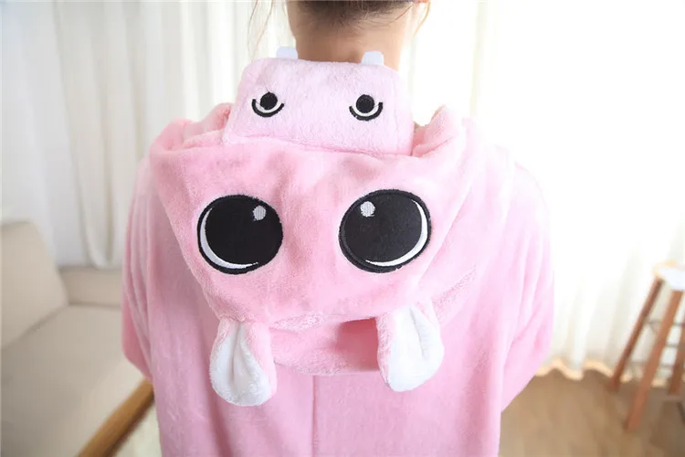 Кигуруми Комбинезоны Косплей унисекс взрослый мультфильм пижама с бегемотом