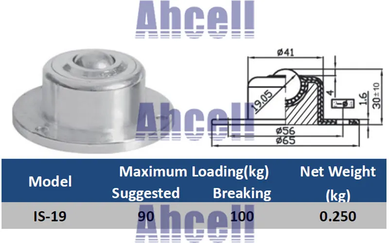 Фланцевое крепление IS-19 сверхмощный напольный шариковый подшипник для