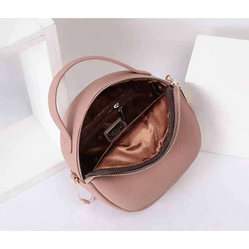 Круглые Женские сумки маленькие через плечо из искусственной кожи женские мини