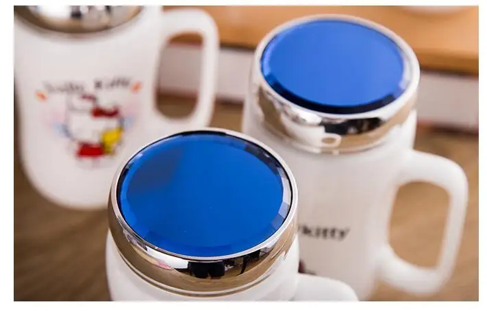 Керамическая кружка для кофе молока и чая с ложкой 450 мл | Дом сад