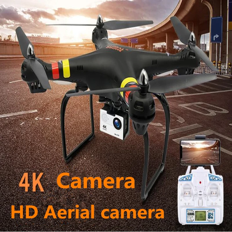 

New Drone GW180 2.4G WiFi FPV 6Axis RC Dron Altitude Headless Mode Quadcopter with 4k Clear Camera
