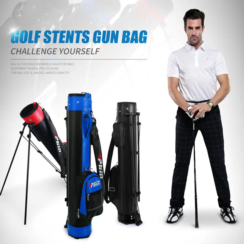 

2020 Pgm Rack Golf Bag With Bracket Gun Bag For Men And Women Standard Bag with Shouder Strap Can Hold 9 Clubs Golf Pack D0063