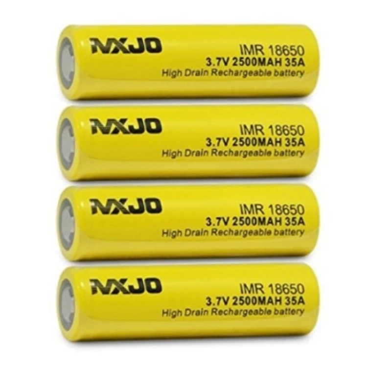2 шт США MXJO IMR 18650 2500 мАч 35A батарея Желтый Высокий сток перезаряжаемые литий-Лон Vape блок питания для электронной сигареты батареи