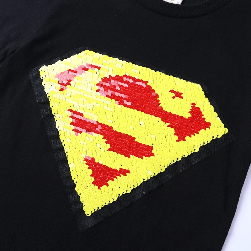 PR-360 летняя футболка для мальчиков и девочек Детские Волшебные двусторонние