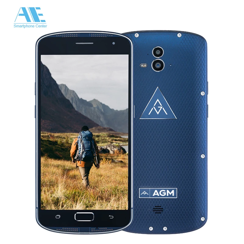 AGM x1 IP68 Водонепроницаемый телефона 5.5 дюймов 5400 мАч 4 г Оперативная память 64