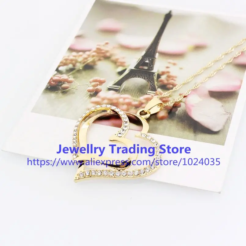 120 комплектов посеребренное женское ожерелье серебряные украшения модный милый