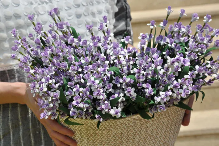 Европейский пасторальный стиль маленький Милан 5 цветов Искусственный букет