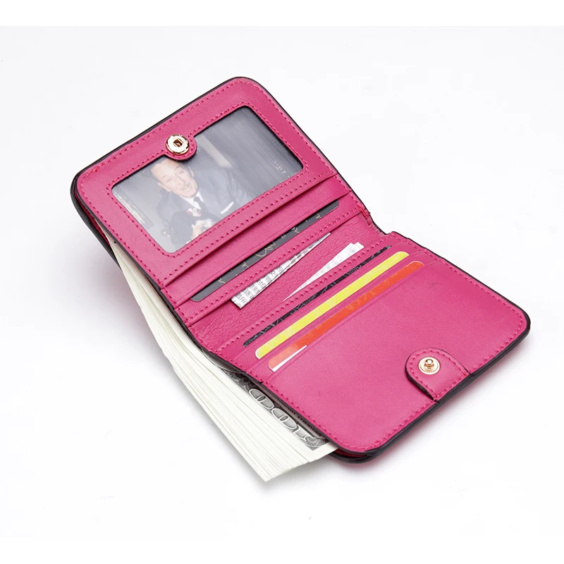 Модный мужской и женский кошелек ZLON из натуральной кожи деловой маленький тонкий