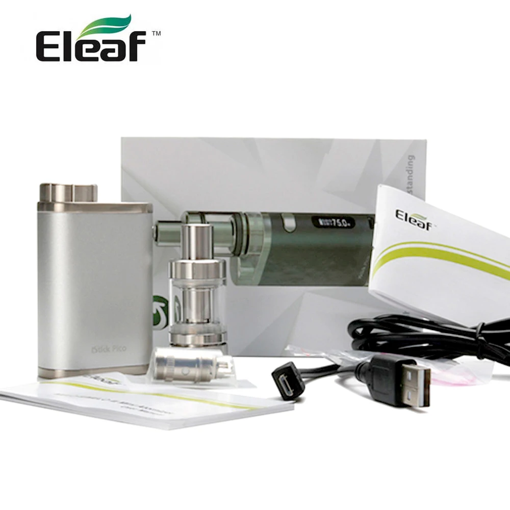 Оригинальный набор Eleaf iStick Pico 75 Вт 2 мл мини бак MELO 3 для вейпа с ЭЦ 0 Ом/0 5 Ом