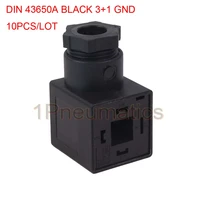 free shipping 10pcslot 18mm plug foot din43650a coil connector plug w gasket and screw 31gnd