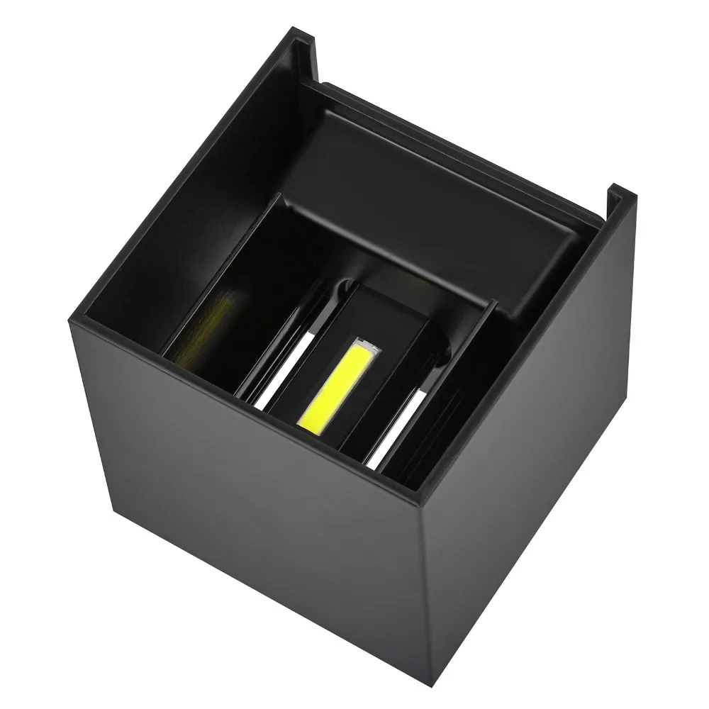 Алюминиевый куб 220 В перем. Тока водонепроницаемый светодиодный настенный