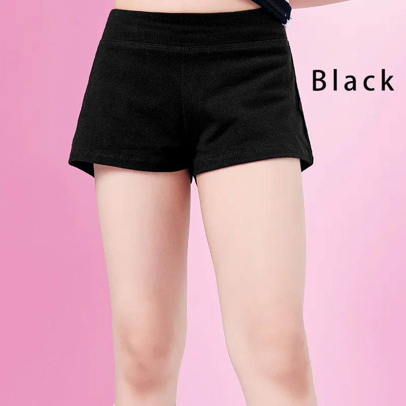 Shorts Only Шорты для занятий йогой и танцами для девочек; черные шорты; одежда для детей; детские трусики; брюки; однотонные хлопковые шорты - Цвет: Shorts Only