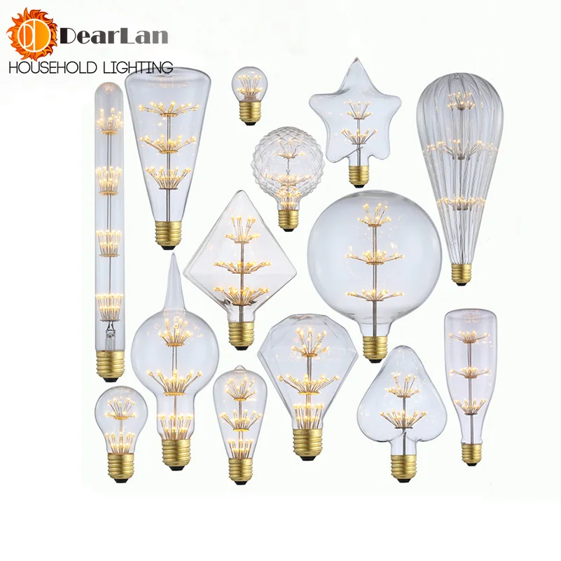 

220V-240V E27 Vintage Retro Edison LED Light Bulb 4W ST64/A19/G80 Indoor LED lamp Bulb Night Light Bulbs Christmas Gifts(BM25)